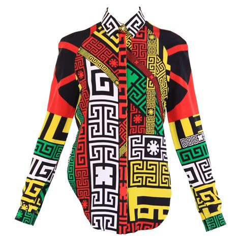 versace greek key shirt replica|Versace Greek Key .